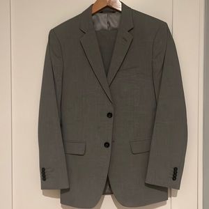 Banana Republic Light Gray Tailored Fit Full Suit (blazer and pants)